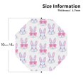 thumbnail image 3 of Pofeuu Heart Rabbit Print Leather Coasters Set of 6, Round Cups Mugs Mat Pad for Home Kitchen Heat Resistant Drink Coasters,Octagon, 3 of 7