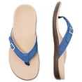 thumbnail image 4 of YOUYEDIAN Sandals Women Summer Slip on Beach Slippers Comfortable Vacation Non Slip Orthopedic Flat Shoes (Blue), 4 of 5