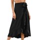 thumbnail image 1 of Falda Casual Falda Casual Falda Midi Irregular Falda Maxi Asimétrica para Mujer (Negro XL) Cgtredaw Para estrenar, 1 of 6