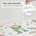 thumbnail image 6 of Kdxio Frog and Mushrooms for Dish Drying Mat,24*18 inch Absorbent Dish Drainer Kitchen Counter,Large Size Dish Drying Pad for Countertops,Draining Racks, 6 of 9