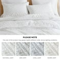 thumbnail image 5 of Regency Heights Full/Queen Comforter Set White, 3 Pieces Geometric Tufted Comforters Full/Queen Size, Solid Bedding Comforters Sets, Gift for Mother's Day, 5 of 10