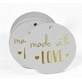 thumbnail image 2 of Inkdotpot Made With Love Text Bottle Tag Real Gold Foil Favor Hang Tags Pack Of 50, 2 of 6