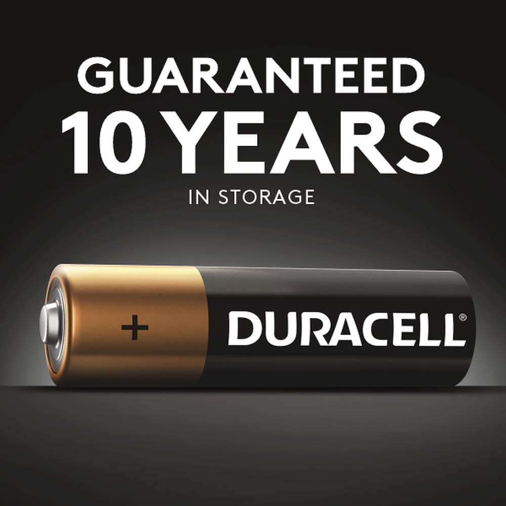 4 count CopperTop D Alkaline Batteries with recloseable package Duracell long lasting all-purpose D battery for household and business 