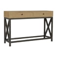 thumbnail image 5 of Artisan Furniture Solid Mango Wood Living Room Metal Base Console Table, 5 of 5