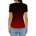 thumbnail image 5 of JGGSPWM Summer Crop Tops for Women Short Sleeve T Shirts Crop Tops Basic Slim Fit Gym Workout Y2k Clothes Pit Stripe Shirt Red XXL, 5 of 6