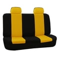 thumbnail image 3 of FH Group Flat Cloth Car Seat Cover, Universal Yellow Full Set Seat Covers with Air Freshener, 3 of 5