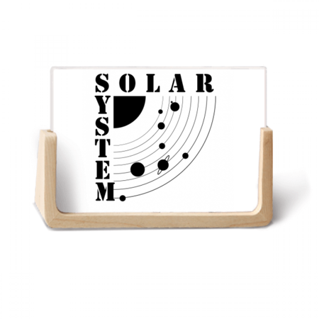 Local Planetary Trajectories Solar System Photo Wooden Photo Frame Tabletop Display