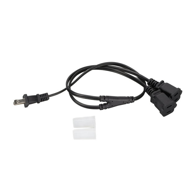 Extensión Del Cable De Alimentación Divisor En Y, Enchufe De EE. UU. 125 V 18 AWG Macho A Doble Hembra Divisor En Y Cable De Extensión De Alimentación Para Estación De Trabajo ANGGREK Como se muestra en la descripción