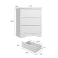 thumbnail image 4 of Cómoda de Madera de 3 Cajones – Alta y Moderna – Almacenamiento Profundo – Superficie Ancha – Dormitorio, Sala, Pasillo y Habitación Infantil, 4 of 7