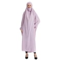 thumbnail image 6 of Gamivast Women Islamic Prayer Gown Full Cover Muslim Abaya Long Sleeve Loose Fit Dubai Kaftan Modest Hooded Robe Islamic Prayer Clothing Hijab Wear, 6 of 7