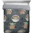 Star Wars The Mandalorian The Child Baby Yoda Queen Comforter & Sheet