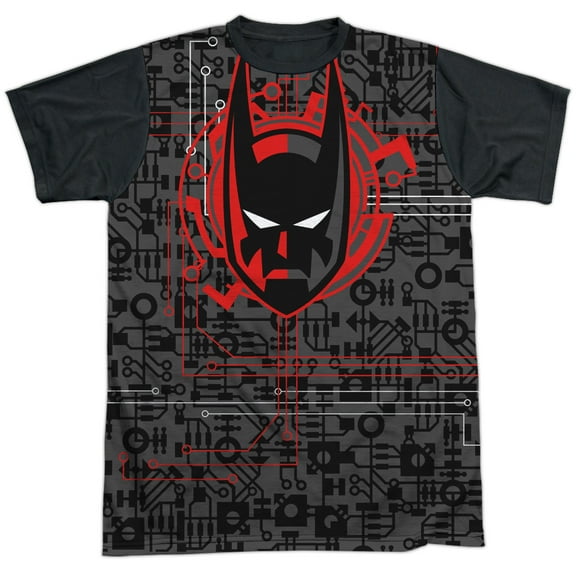 Batman Men's  Tech Cowl Sublimation T-shirt White