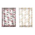 thumbnail image 2 of Cortina de ventana romana con flor de peonía transparente para cocina, cenefa, cortinas de gasa semitransparentes, tratamiento de ventana kenally JJ23234-01, 2 of 6