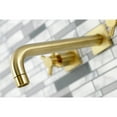 thumbnail image 4 of Kingston Brass KS6027DX Concord Two-Handle Wall Mount Roman Tub Faucet, Brushed Brass, 4 of 7