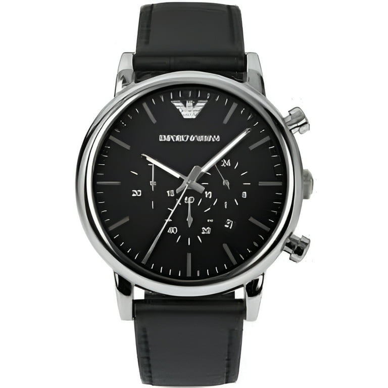 Emporio Armani Classic Leather Chronograph Mens Watch AR1828