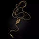 thumbnail image 4 of Collar con nudo de serpiente, cadena de bisutería, collar para mujer, dorado, 4 of 4