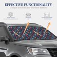 thumbnail image 4 of Honeii Colorful Dreamcatcher1 Print Foldable Car Sun Shade for Windshield, 2-Piece UV Protection Shade, Protects Car Interior, Ideal for Cars, Trucks, SUVs-Medium, 4 of 6