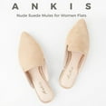 thumbnail image 2 of Ankis Mules Women Flats Comfortable Womens Mules Flats Closed Pointed Toe Mules Women Shoes Slip on, 2 of 7