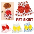 thumbnail image 2 of Vestido de princesa para perro pequeño, falda con lazo floral, ropa de boda con lazo, verano K Z9V9, 2 of 8