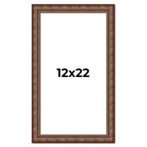 12x22 Dark Brown Bamboo Real Wood Picture Frame Width 1.5 inches | Interior Frame Depth 0.5 inches