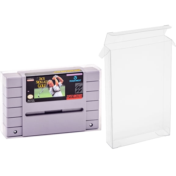 Super Nintendo SNES Game Cartridge Plastic Box Protector Cases Clear .35mm Thick
