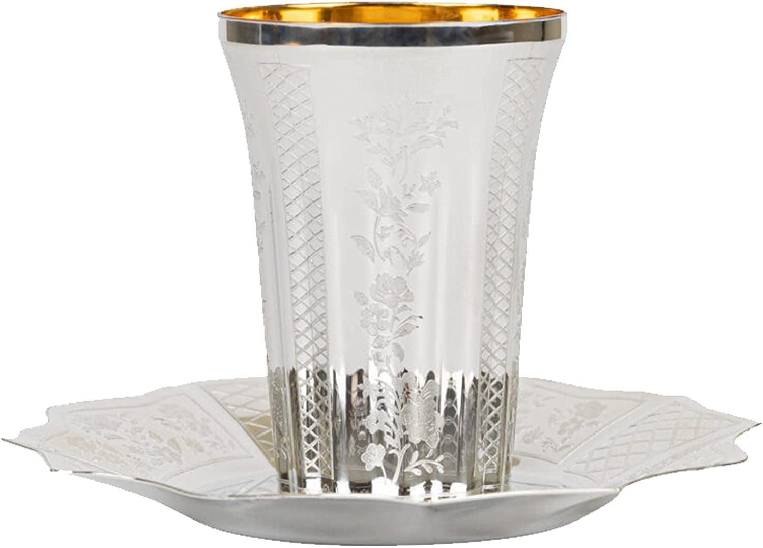 (25 PACK) EcoQuality Disposable Plastic 5.5oz Kiddush Cups and Plates