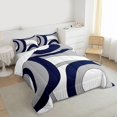 thumbnail image 3 of Homewish Minimalist Circle Stripes Full Size Comforter Sets 3-Piece for Children Teens Adults,Vintage Aesthetic Bedding Comforter Set,Abstract Geometric Lightweight Bedding Sets, 3 of 8