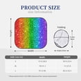 thumbnail image 6 of Goofa Glitter Rainbow Pattern 2 Piece Car Windshield Sun Shade Foldable | Front Windshield Shade for Sun, Heat and UV Rays | Sunshade for Car Front Window-Small, 6 of 7