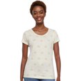 thumbnail image 4 of Code Five Women's Star Print Scoop Neck Tee, 4 of 7