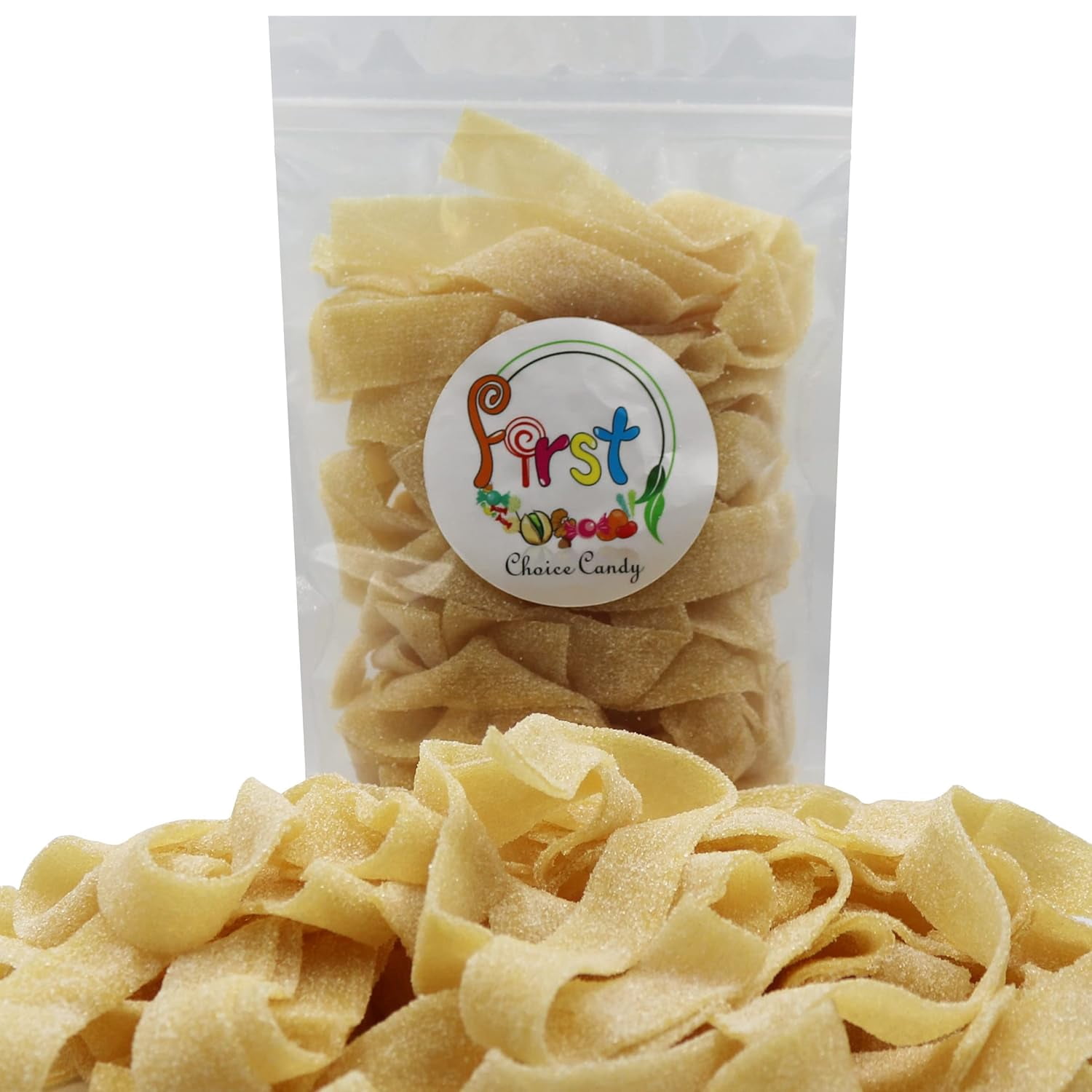 FirstChoiceCandy Sour Mango Flavor Gummy Candy Belts , long, Flat,  Chewy - 2 Pound
