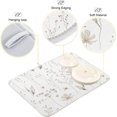 thumbnail image 4 of Coolnut Wildflowers Dish Drying Mat for Kitchen, 16 x 18 Inch Microfiber Absorbent Dish Drying Pad, Machine Washable Kitchen Counter Protect Mats, 4 of 7