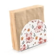 thumbnail image 2 of Pigs Flowers Leaves Napkin Holder for Table Clear Napkin Stand Paper Holder Acrylic Organizer Dispenser Napkins for Dinner Kitchen Restaurant Room, 2 of 8