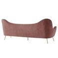 thumbnail image 5 of Modway Cheshire Modern Channel Tufted Velvet Sofa, Dusty Rose, 5 of 9