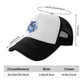 thumbnail image 6 of PAYOHTO Kids Cute Whales Ocean Watercolor Baseball Hat Back Adjustable Mesh Breathable Hats Black Trucker Cap Outdoor Fishing Sun Caps for Boys or Girls ages 4-10, 6 of 9