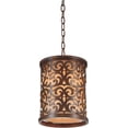thumbnail image 1 of 1 Light Drum Shade Mini Pendant with Brushed Chocolate finish, 1 of 2
