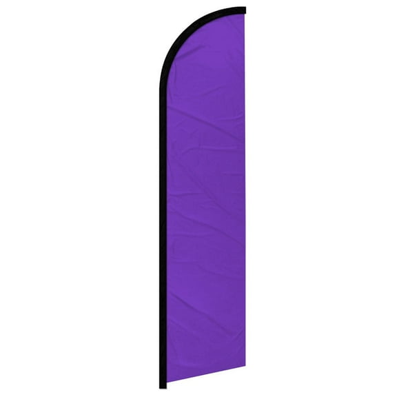 Purple Solid Color Windless Banner Flag