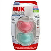 NUK Advanced Orthodontic Pacifiers, 6-18 Months, 2 count, BPA-Free (Color May Vary)