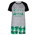 thumbnail image 2 of Mifsaly Family Christmas Pajamas Sets 2025 Raglan Short Sleeve Pullover Sleepwear Merry Xmas Tree Crewneck Nightwear Holiday Pjs 2 Piece Loose Shorts Pant Funny Festival Loungewear, 2 of 6