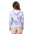 thumbnail image 4 of Realtree Women's Fishing UV Protection Raglan Hooded Shirts - Moisture-Wicking, Sun Protection for Fishing, Running and Hiking, Size L, 4 of 8