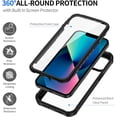 thumbnail image 2 of seacosmo iPhone 13 Case, [Built-in Screen Protector] Full Body Clear Phone Case ged Shockproof Protective, 2 of 5