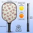 thumbnail image 4 of Pickleball Paddles Set,Pioneer Flower Floral Print Pattern Fiberglass Surface Pickleball Racket Set with 2 Indoor Outdoor Pickleball Balls and Pickleball Bag,Pickle-ball Equipment, 4 of 6