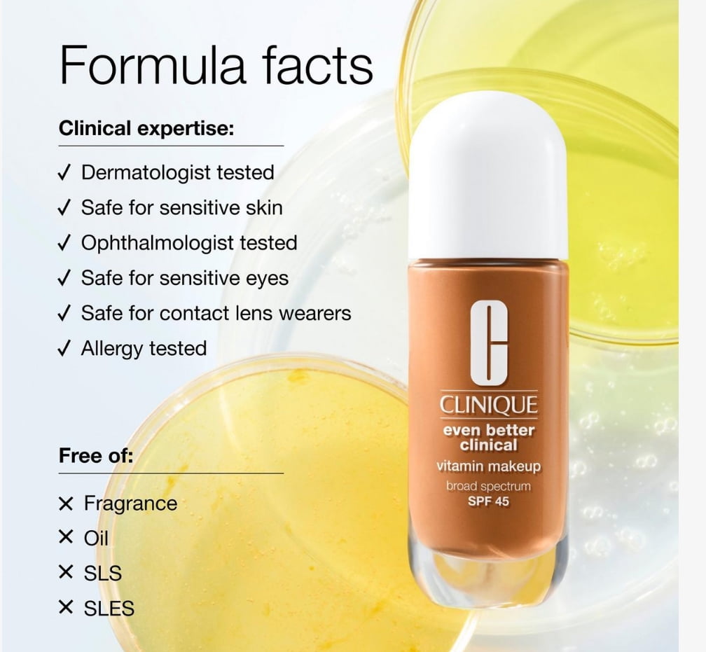 Clinique Even Better Clinical Foundation Makeup Vitamin Broad Spectrum SPF 45
