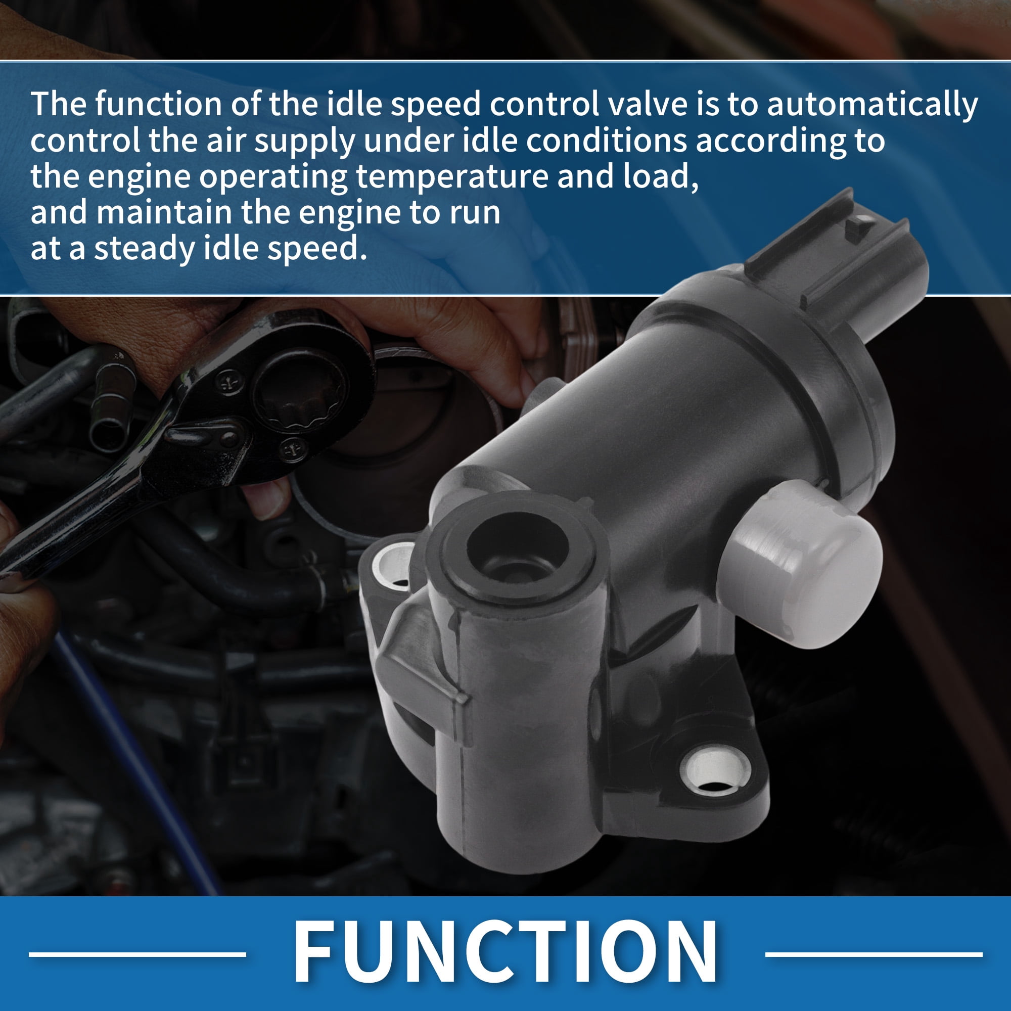 Unique Bargains Car Idle Air Control Valve for Mazda 3 2010 No.ZY0120130 IACV Idle Motor Idle Air Control Valve