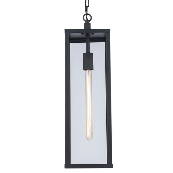 40758 BK-Trans Globe Lighting-Oxford - 20.25 Inch One Light Outdoor Hanging Lantern  Black Finish