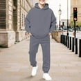 thumbnail image 6 of GiLiling Boys Girls School Sweatsuits Set, Athletic 2-Piece Outfit, Preppy Hoodie and Sweatpants, Plain Tracksuit Clothing Sets (Dark Gray, 6-7 Years), 6 of 6