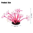 thumbnail image 2 of Unique Bargains Rose Red Aquarium Simulation Coral Sunflower Silicone Fluorescent Fish Tank Landscape Decoration 2"x4", 2 of 7
