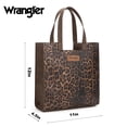 thumbnail image 3 of Wrangler Wildside Cheetah Tote Bag for Women Medium Top-Handle Handbags, Coffee, 3 of 8