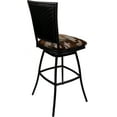 thumbnail image 2 of Outdoor Indoor Swivel Bar Stool 30" - Erin Armless - Terracotta Fabric - Black, 2 of 4