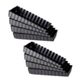 thumbnail image 1 of 8 Pcs Non-Stick Quiche Tart Pans Rectangle with Removable Bottom,Fluted Tart Tin for Fruit Pie Cake Biscuit Baking, 1 of 6