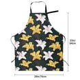 thumbnail image 5 of Lsque Lilies Flowers Waterproof Apron Chef Aprons for Men Heavy Duty Chemical Work Apron Extra Long Grilling Aprons with Adjustable Bib Apron, 5 of 9